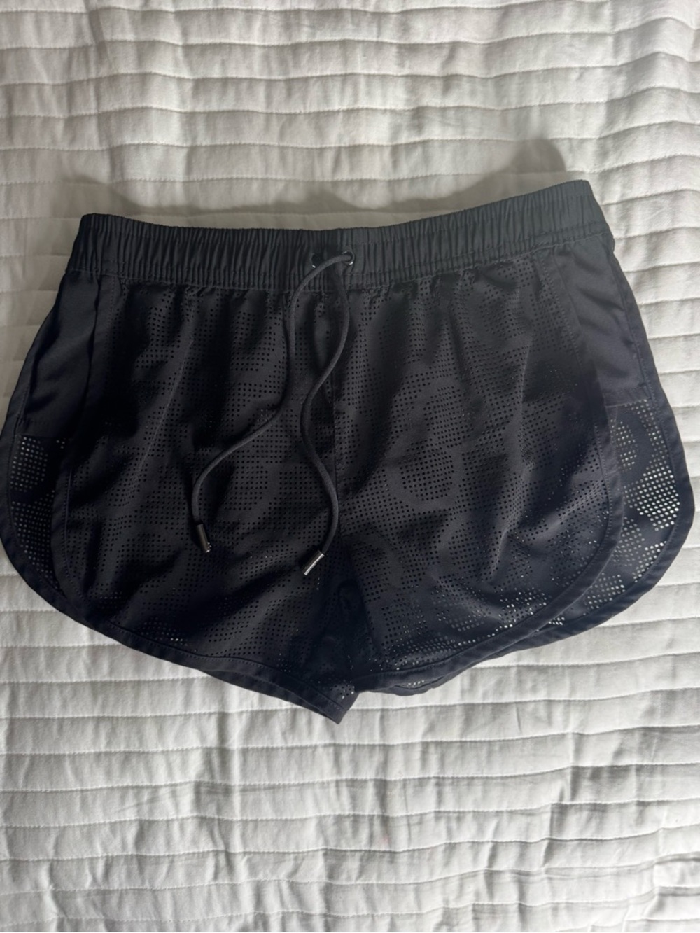 Black Athletic Running Shorts swim coverup